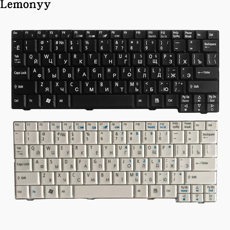Русский/RU Клавиатура для ноутбука acer для Aspire One ZG5 D150 A150 A150L ZA8 ZG8 D210 D250 A110 KAV60 AO531H Emachines EM250