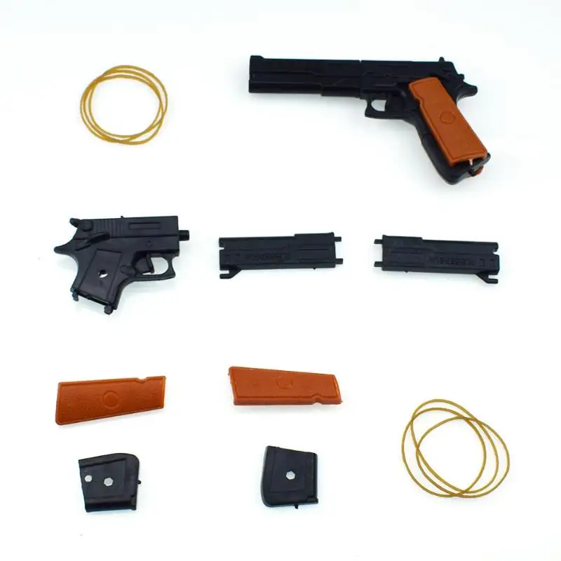 5 шт./компл. креативный классический сборочный пистолет с резиновой лентой