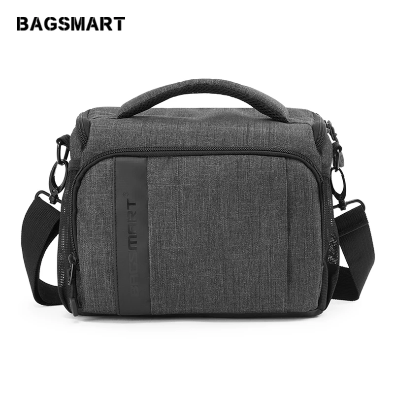 Сумка на плечо для камеры BAGSMART водонепроницаемая винтажная легкая цифровой