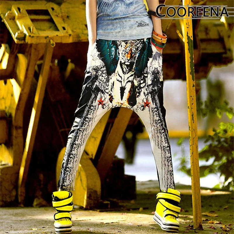 Женские укороченные брюки летние штаны с животным Тигром и леопардовым принтом