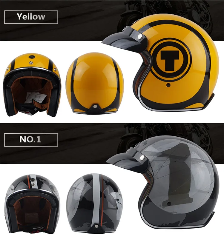 TORC casco capacete винтажные шлемы T57 moto Кафе racer moto rcycle скутер 3/4 ретро открытый шлем M L XL с солнцезащитным козырьком