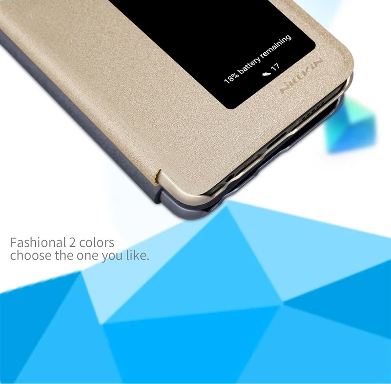 Чехол для Huawei P30 6 1-дюймовый чехол NILLKIN Sparkle с откидной крышкой функция smart wake up