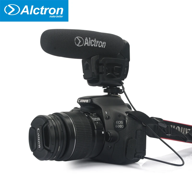 Alctron VM-6 дробовик стерео-микрофон Запись интервью микрофон для Canon Nikon любая DSLR камера DV видеокамера