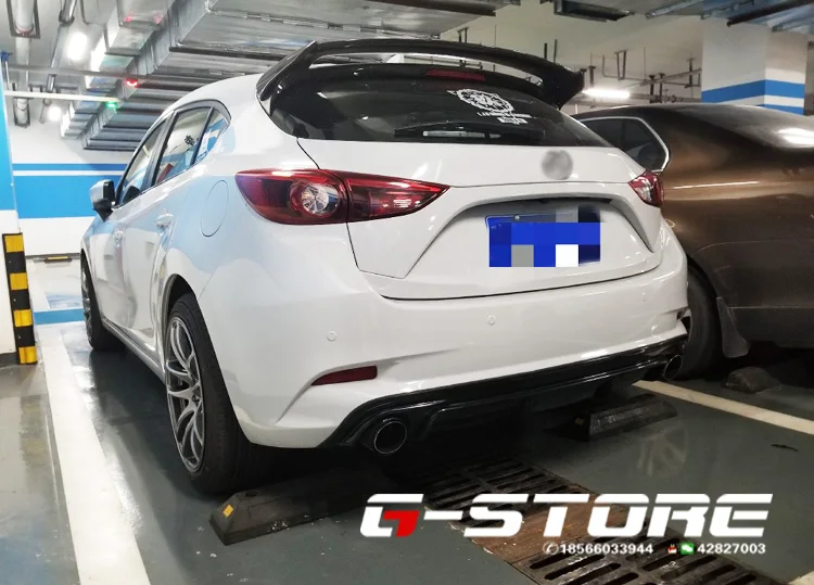 ABS задний бампер спойлер, диффузор для нового MAZDA 3 M3 Axela хэтчбек по EMS