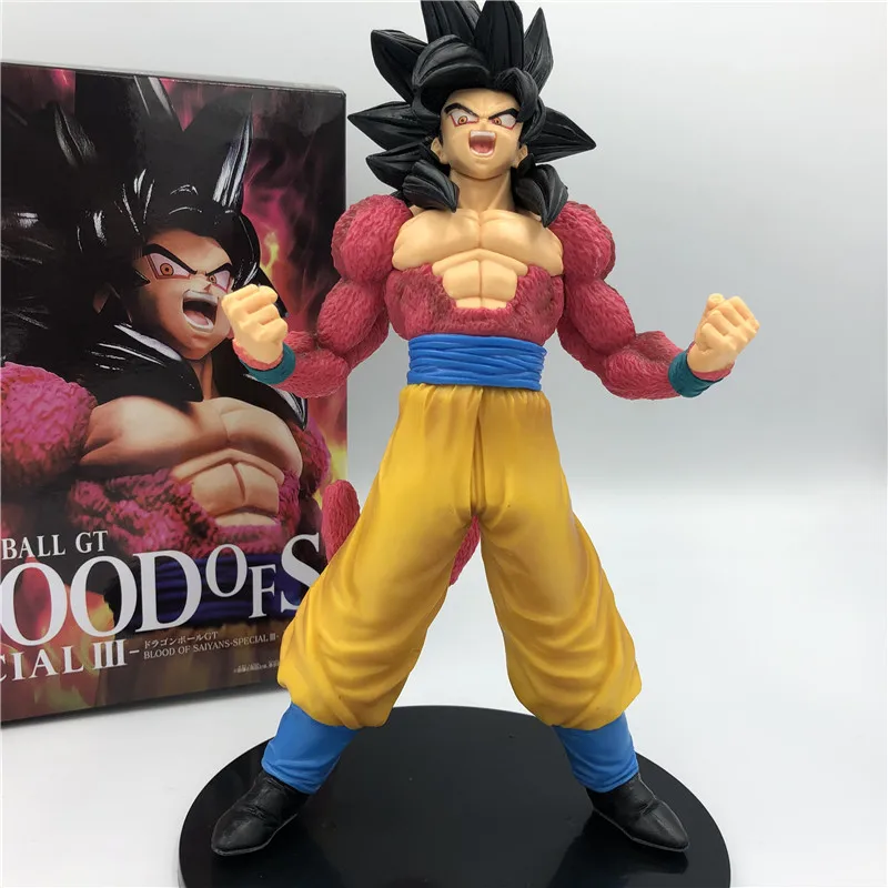 Dragon Ball Z Goku GT кровь Саян вырывается Супер Саян 4 красный боевой вер. ПВХ фигурка DBZ коллекция 20 см