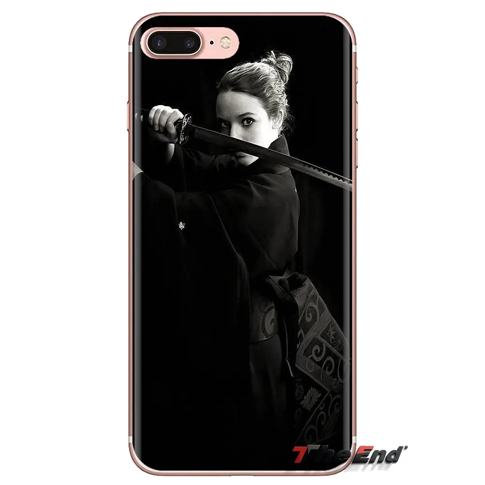 Soft Transparent Shell Covers For Xiaomi Redmi 4A S2 Note 3 3S 4 4X 5 Plus 6 7 6A Pro Pocophone F1 Japan Samurai Girl |