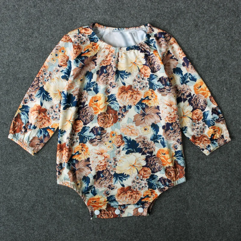 Цветочный для маленьких девочек Средства ухода за кожей костюм с длинным рукавом