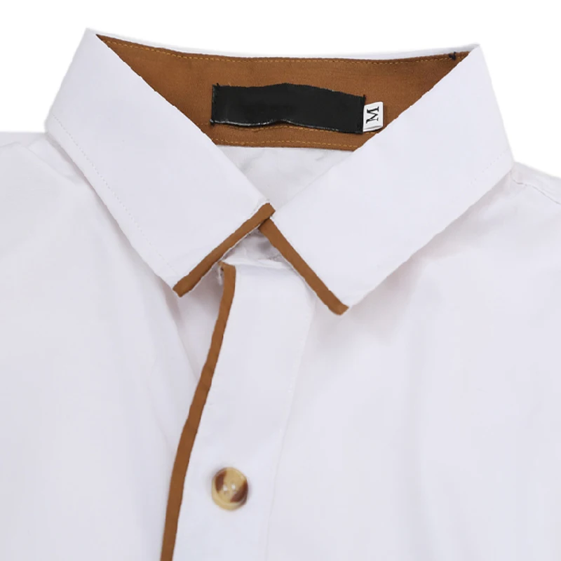 Мужская Повседневная рубашка весна осень 2019 Лоскутная с длинным рукавом