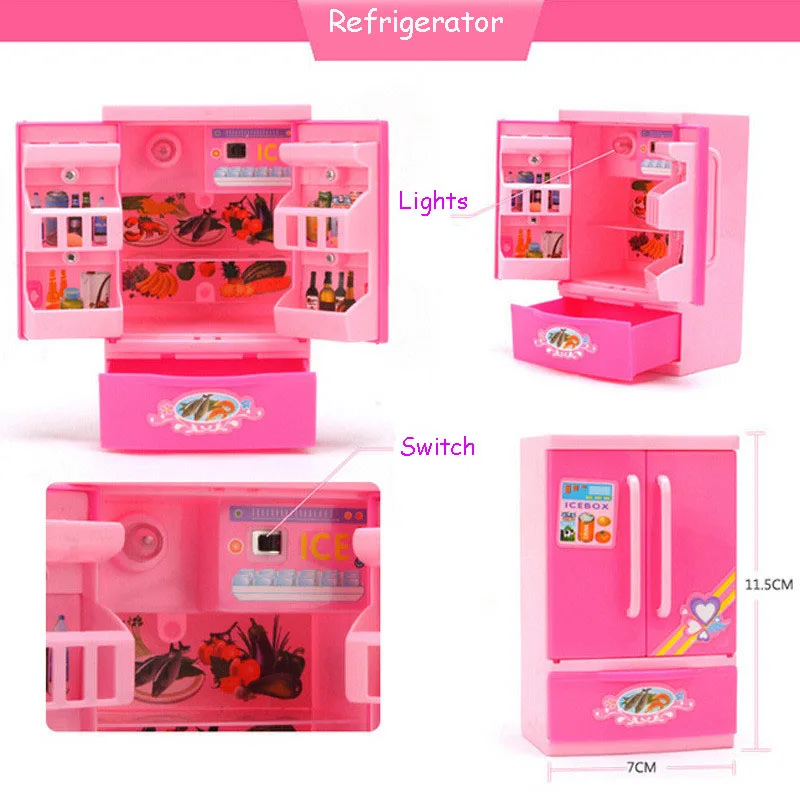 Furniture toy sets pretend Play toys Electric Music Accessories Simulation appliances series Toy For girls gifts new | Игрушки и хобби