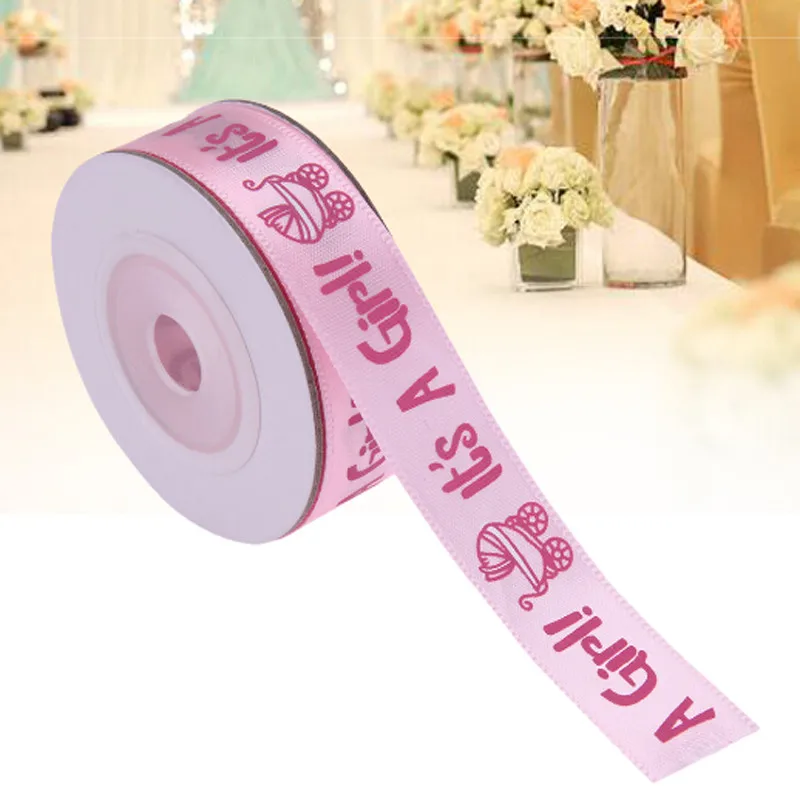 Для мальчиков детей девочек Baby Shower лента сатиновая подарочная на поясе DIY