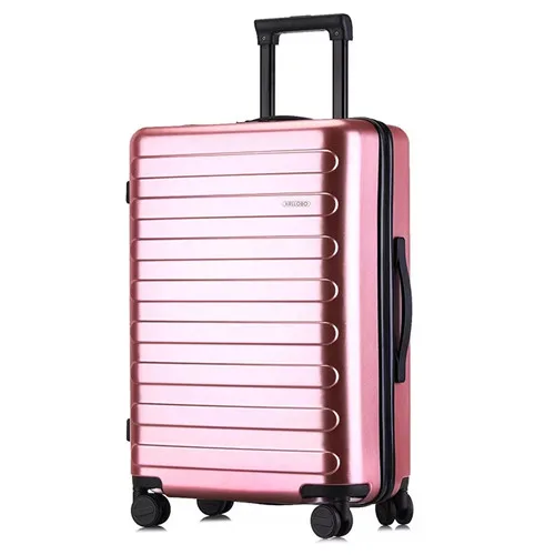 Rose gold KLQDZMS чемодан PC чемодан серии 20/22/24/26 дюйма, сумка на колесиках чемодан, дорожная сумка на колёсиках с колесом - Цвет: Rose gold