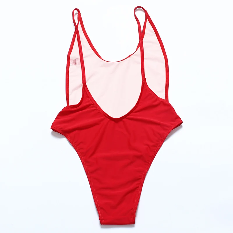 Женский купальник цельный комплект бикини однотонный стильный и лаконичный