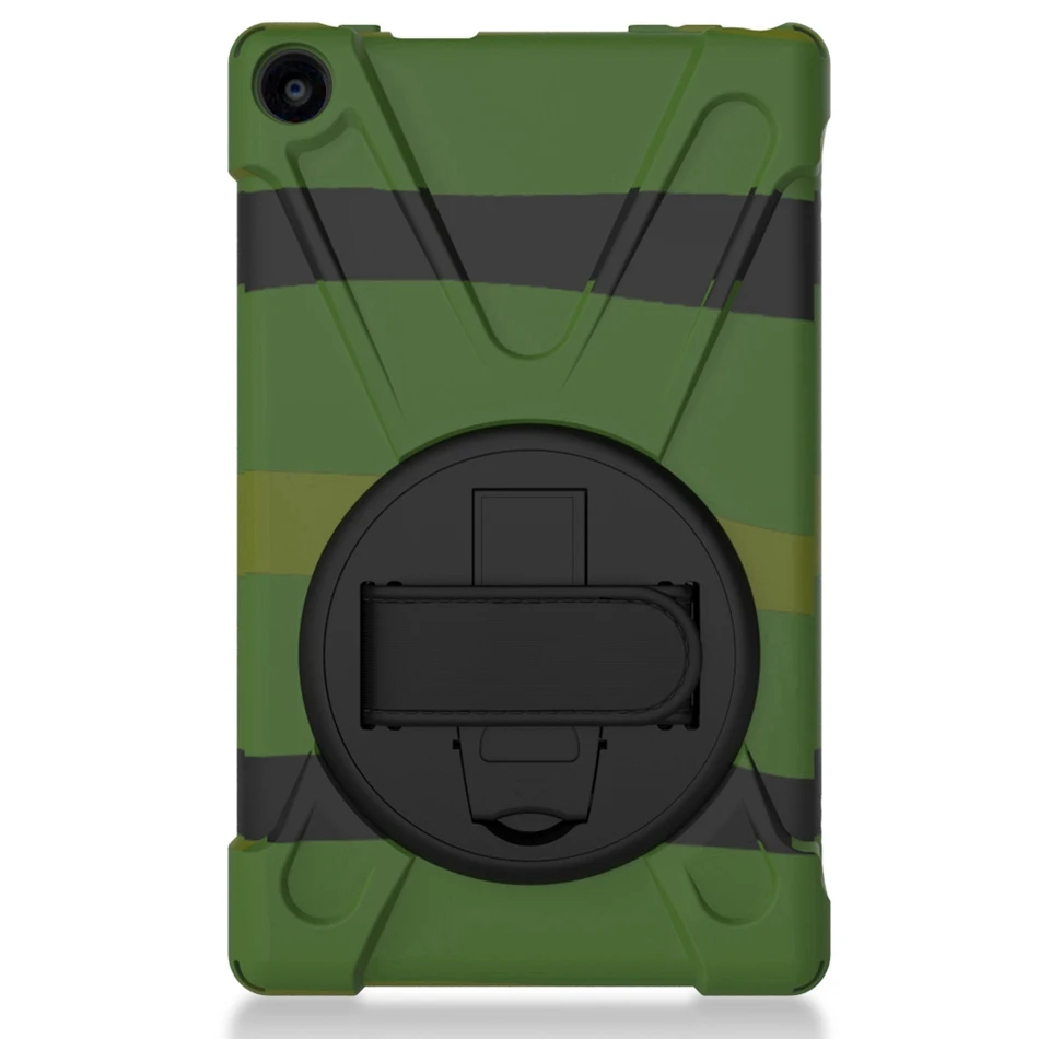 camouflage Сверхмощный ударопрочный чехол на руку для Amazon Kindle Fire HD 8 HD8 с подставкой Гибридный детский безопасный чехол для планшета - Цвет: camouflage