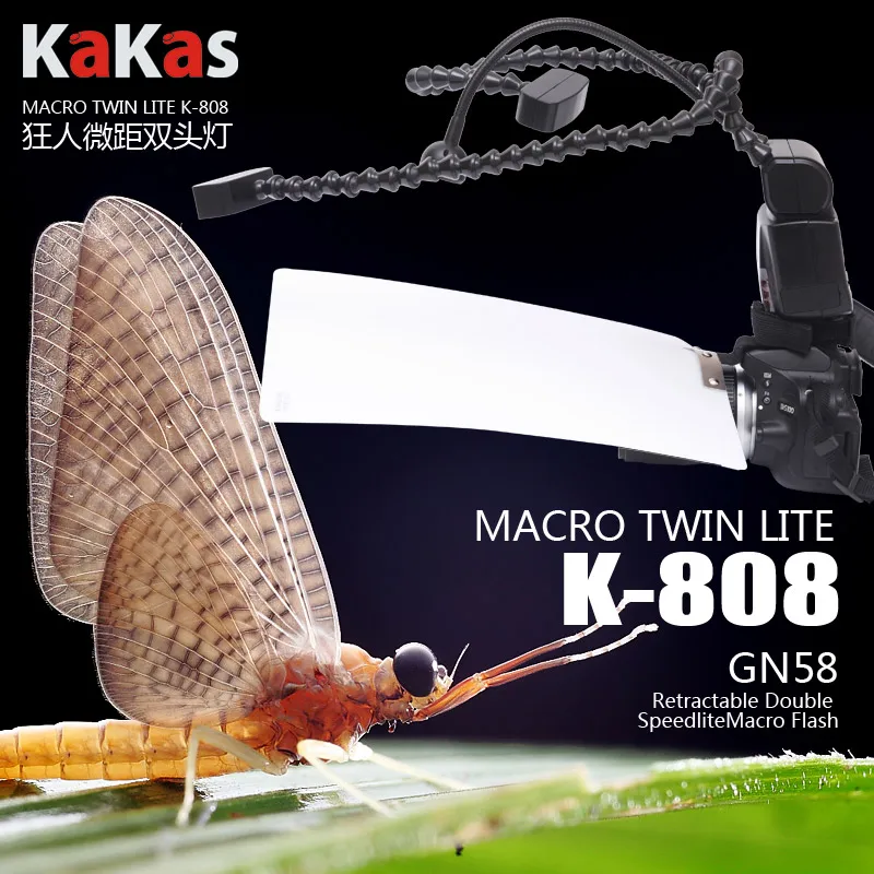 

Macro twin lete kuangren k-808 Macro Flash Light Speedlight GN58 Для Canon Nikon Pentax DSLR Камеры