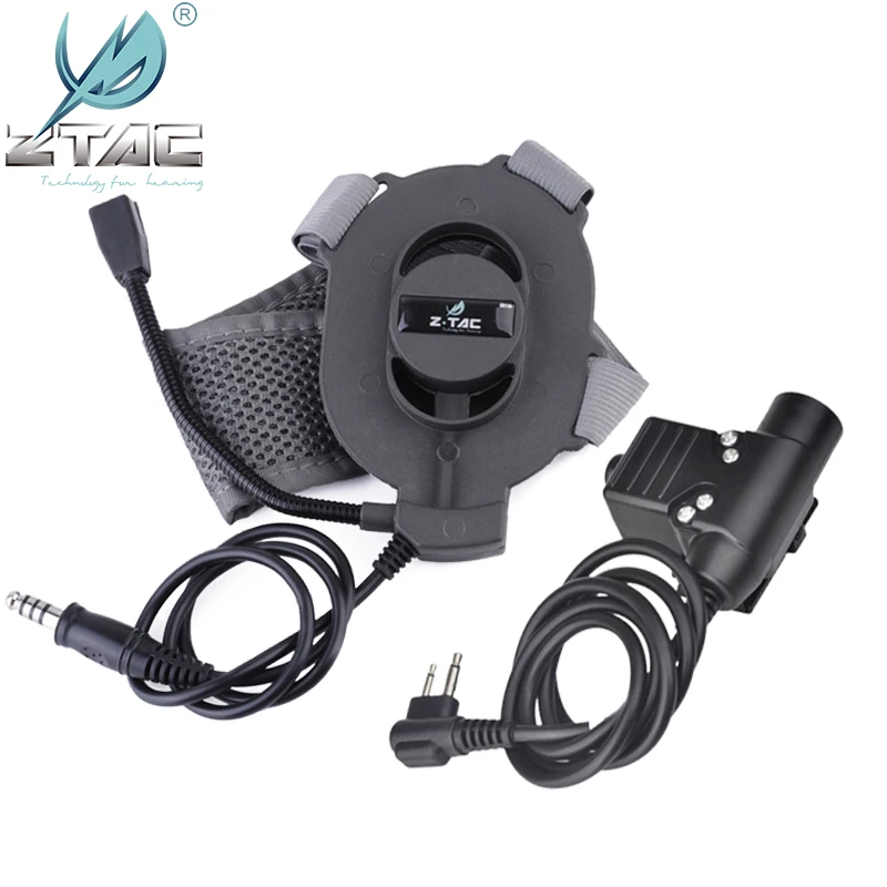 Z tac Tactical Heaadphones Bowman Elite II Z TAC U94 PTT Z113 Midland для Kenwood Motorola адаптер тактическая гарнитура Z027