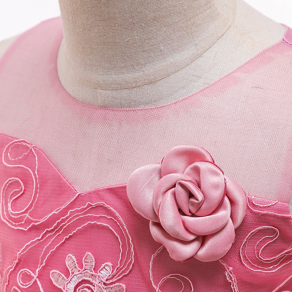 2019 Летние Детские платья для девочек свадебное платье элегантные принцессы