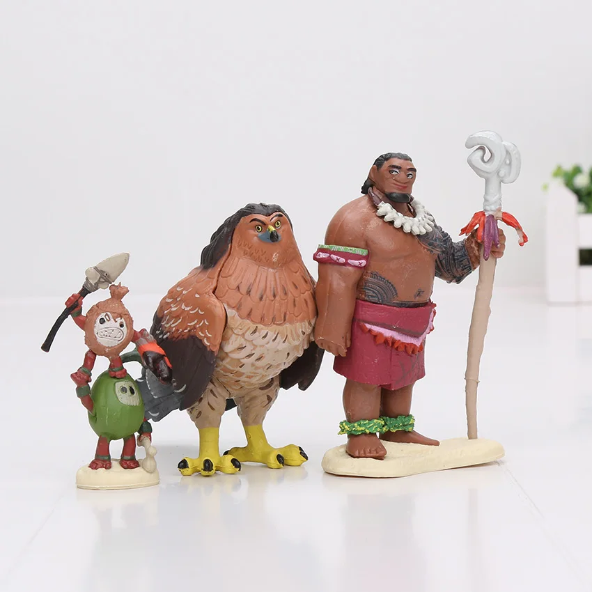 Мультфильм Моана принцесса Легенда Vaiana Maui главный туи Тала Heihei Pua ПВХ фигурка игрушка куклы Подарки 3,5-10 см