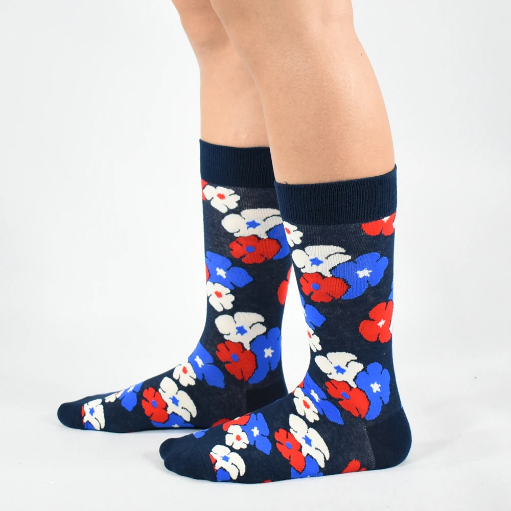 Мужские носки, настоящие Calcetines Hombre,, мужские забавные цветные носки для расчесывания, упаковка в сеточку, повседневная, для счастливой свадьбы(5 пар/лот