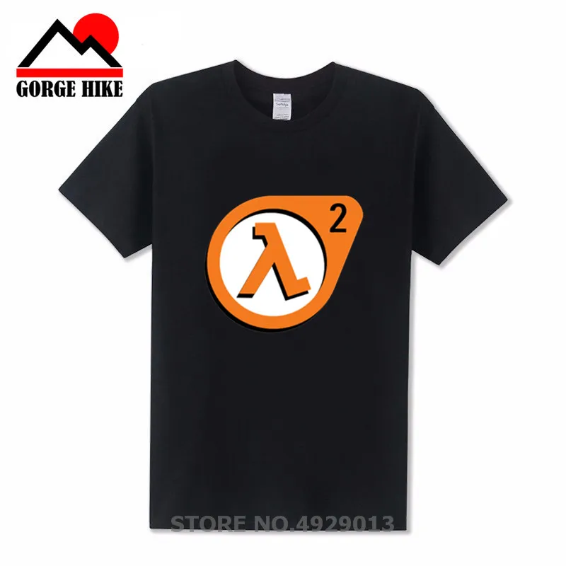 Мужские футболки с 3D принтом Half Life 2 из 100% хлопка для смешной геймер 2019 | Мужская