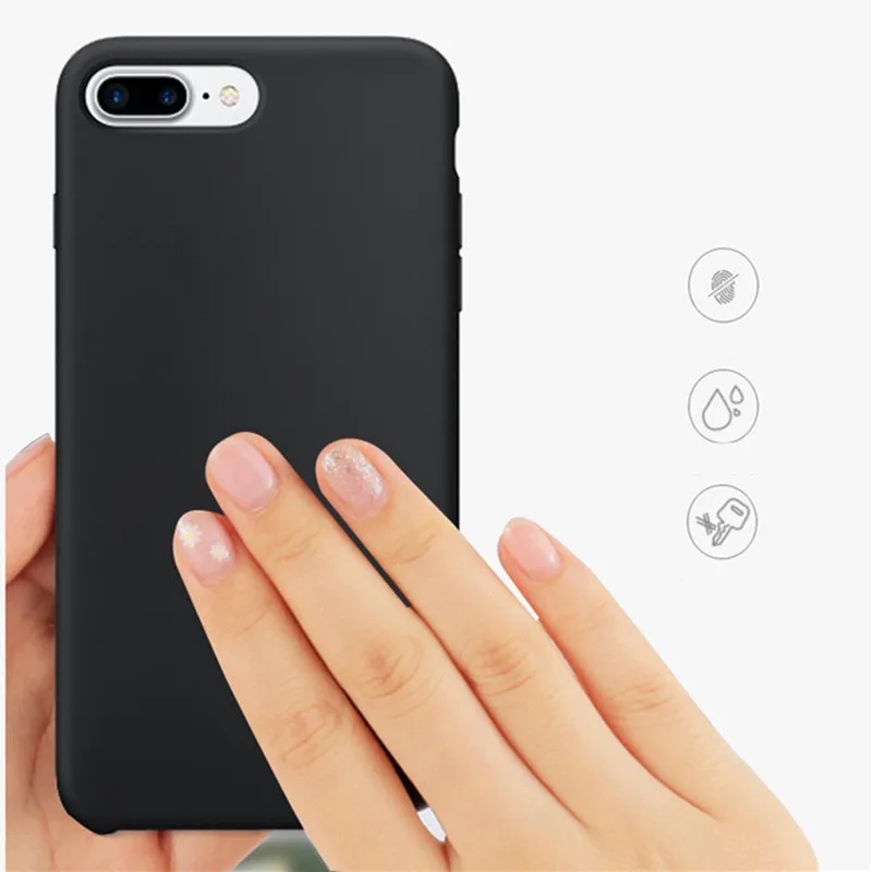 Оригинальный силиконовый матовый чехол Bescherming для iPhone XS Max XR 6 s 7 8 plus Gevallen Voor X S Xr |