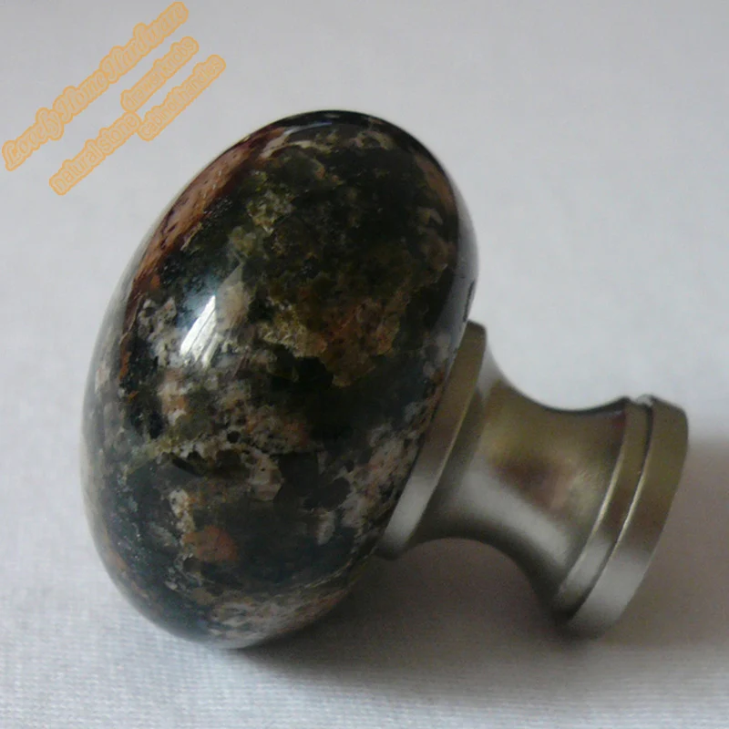 Балтийский коричневый камень ручка ящика гранит комод ручки Атлас никель шкафа