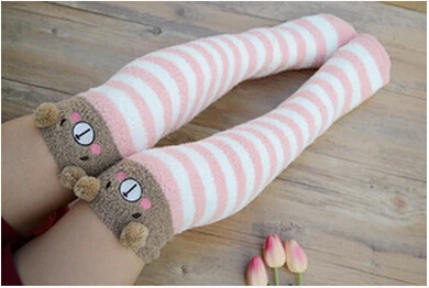 

100 пар, женские бархатные длинные гольфы