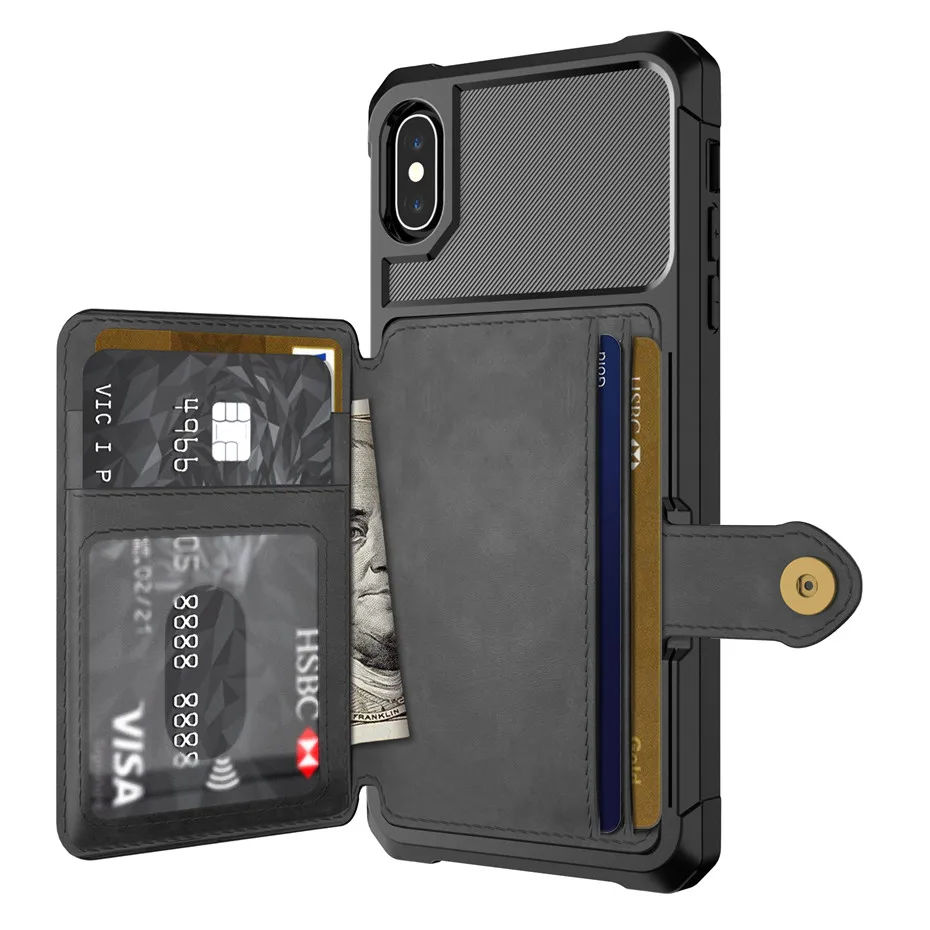 Ретро флип-чехол из искусственной кожи чехол для iPhone 11 Pro Max XR 7 8 6S 6 Plus XS Max X мульти держатель для карт чехол-бумажник для телефона чехол