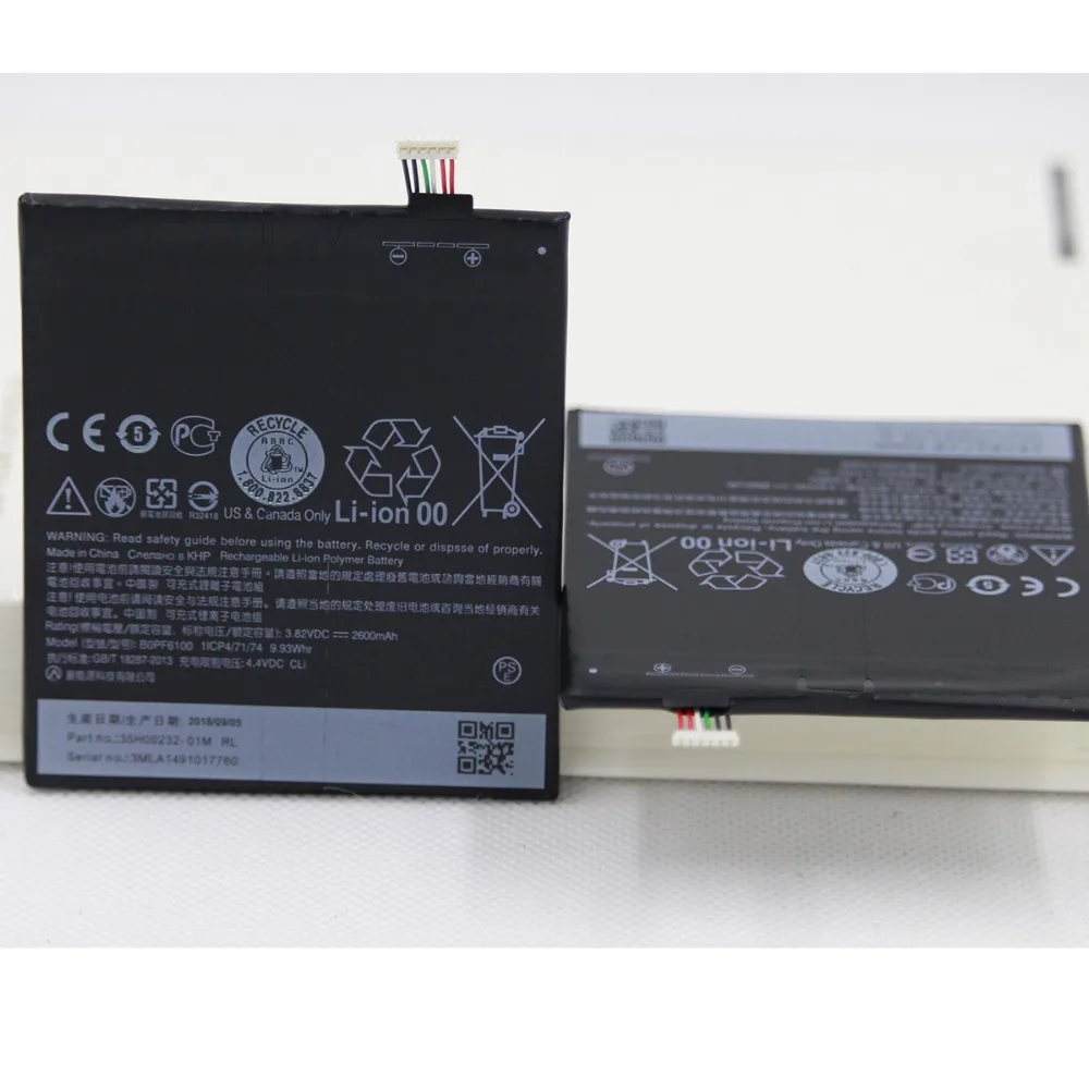 Для HTC Desire 820 820G dual sim D820U D820F D820P D820Q D820T D820S D820W D826T 826W 2600mAh B0PF6100 мобильный аккумулятор
