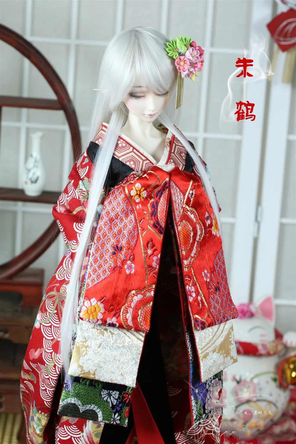 Кимоно для кукол BJD SD для 1/3 1/4 1/6 SD10 SD17, тонкое кимоно, аксессуары для кукол BJD