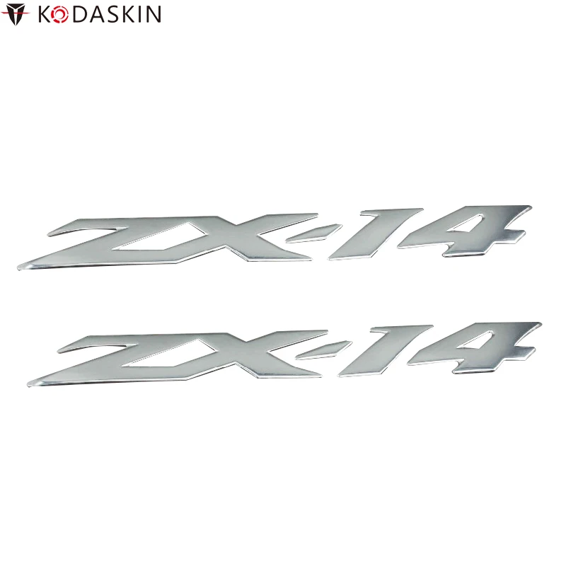 KODASKIN мотоцикл логотипы Светоотражающие 3D повышение эмблемы наклейки для Kawasaki ZX-14