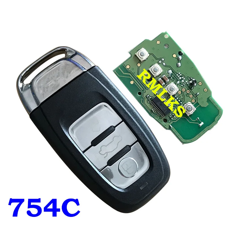 3 кнопки дистанционного ключа 315 МГц 433 МГц 868 МГц для Audi A4L Q5 8T0 959 754 C 8K0959754C Дистанционная система