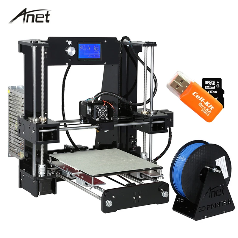 Высокая точность Anet A6 A8 3d принтер высокая скорость печати Reprap i3 Impresora 3D DIY Kit