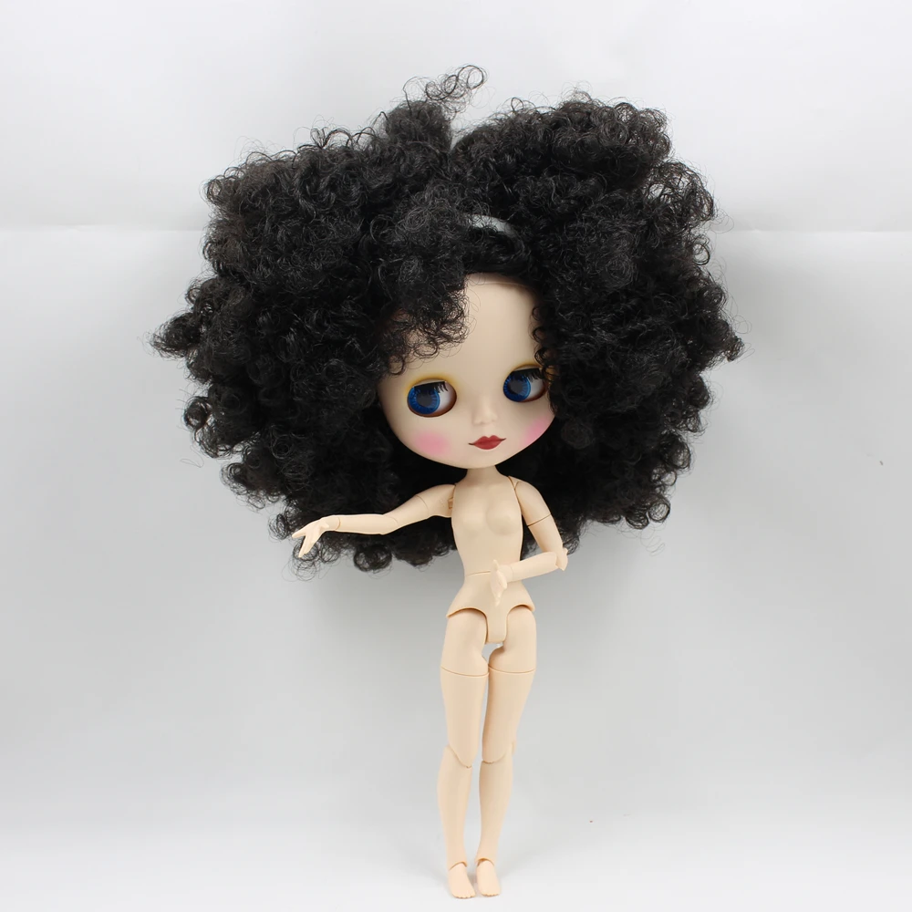 

ICY DBS Blyth doll No.330BL9103 Black wild-curl up hair JOINT body Frosted skin 1/6 BJD