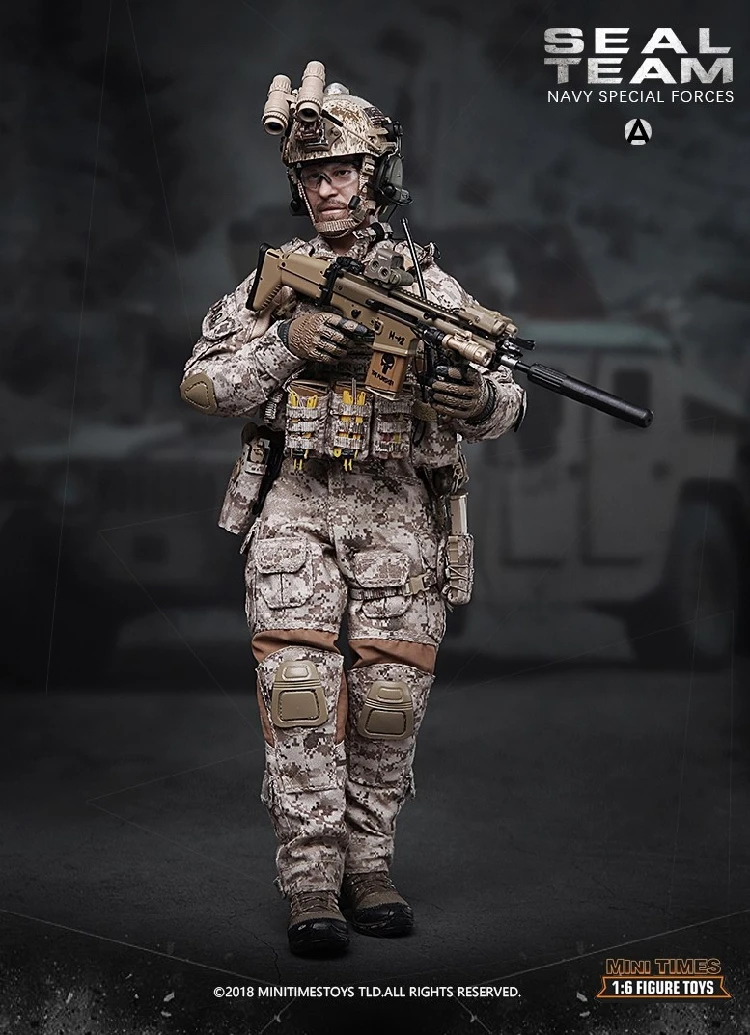 Игрушки Mini Times 1/6 M012 Коллекционная экшн-фигурка команды морских котиков США для