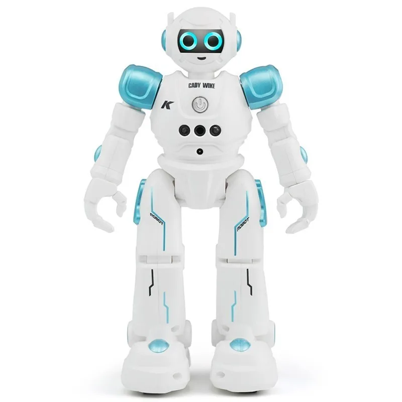 Blue JJRC R11 RC робот CADY WIKE датчик жестов сенсорный Интеллектуальный программируемый ходьба танцы умный робот игрушка для детей игрушки - Цвет: Blue