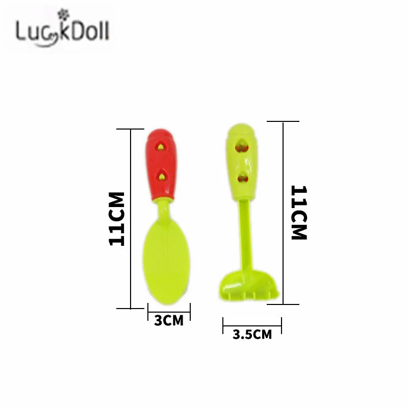 LUCKDOLL 14-Piece Чистящий Набор подходит 18 дюймов Американский 43 см детская кукла одежда аксессуары, игрушки для девочек, поколение, подарок на день рождения