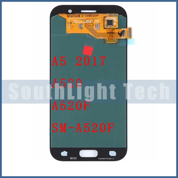 Класс AAA+++ Супер Amoled для Samsung Galaxy A5 A520 A520F A520F/DS ЖК-дисплей с сенсорным экраном дигитайзер сборка