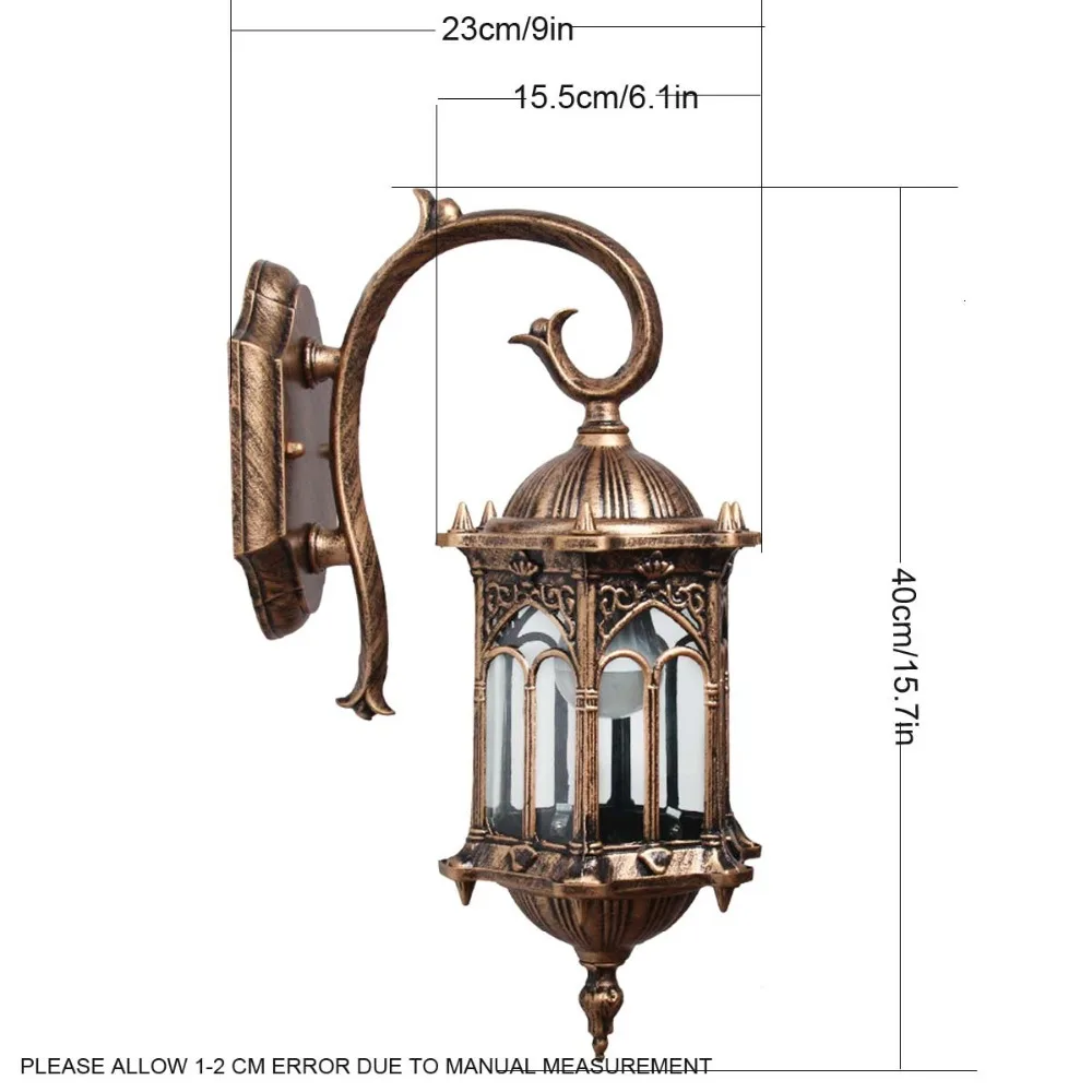 1 шт. Бра Homestia Марка Высший Сорт Ретро Наружные Лампы Античный Бронзовый Стены