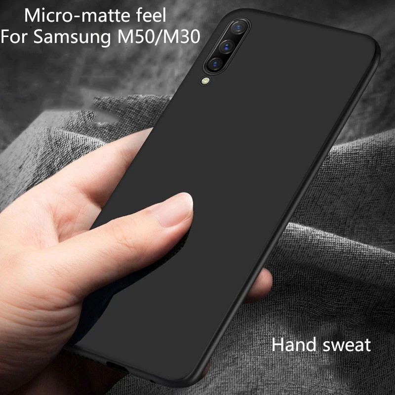 Чехол для телефона Samsung Galaxy A30 мягкий силиконовый тонкий матовый чехол-бампер A50