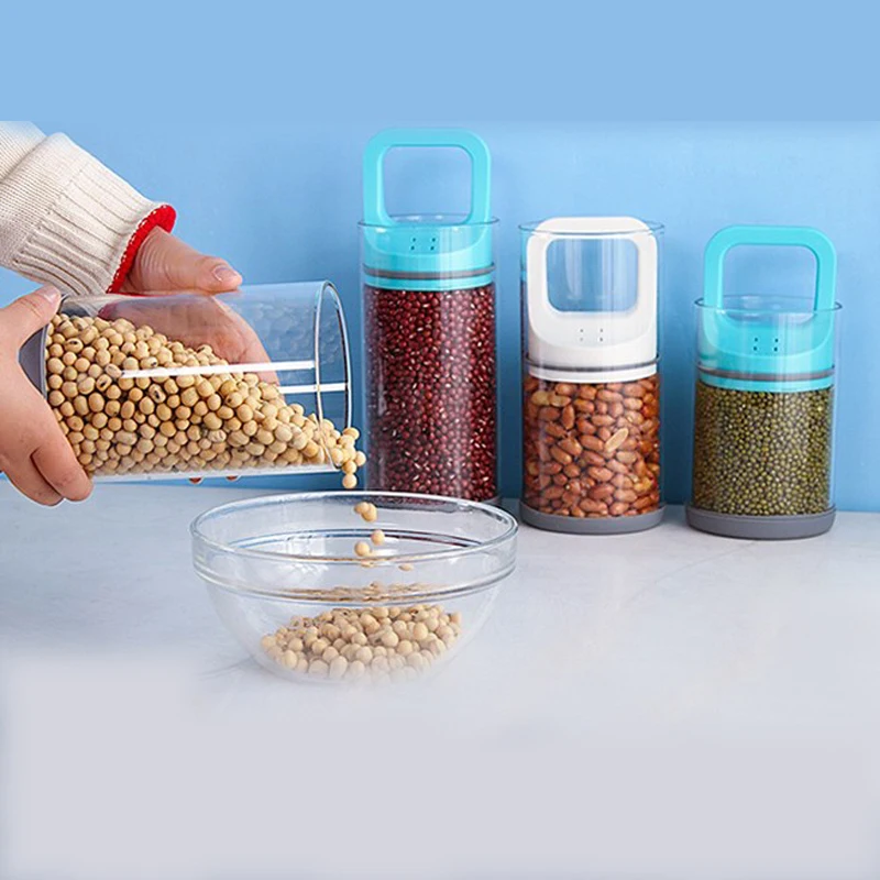 1 предмет запаянная Jar Стекло тянуть может вакуумных банок крышкой для Еда зерна