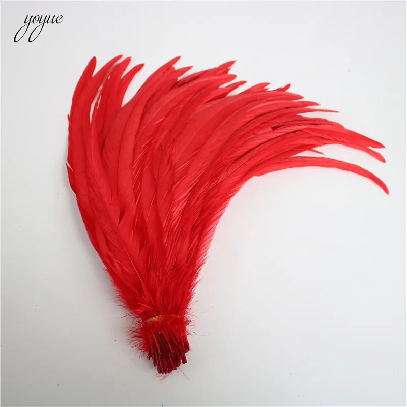 100PCS 25-30CM Natural Rooster Tail Feathers Colorful Cheap Feather For Decoration Craft DIY Party Props Accessories | Дом и сад