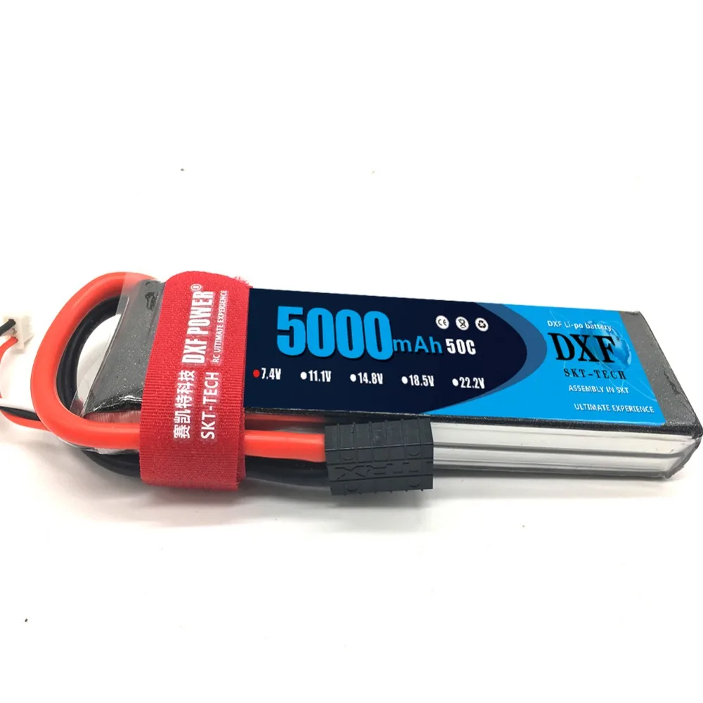 Литий-полимерный аккумулятор DXF 5000 мАч 7 4 В 50C 2S для грузовика радиоуправляемого