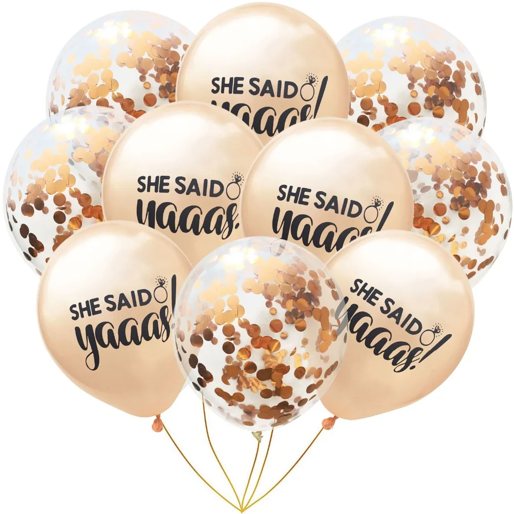 12 дюймовые воздушные шары для свадебной вечеринки набор из 10 предметов девочек с