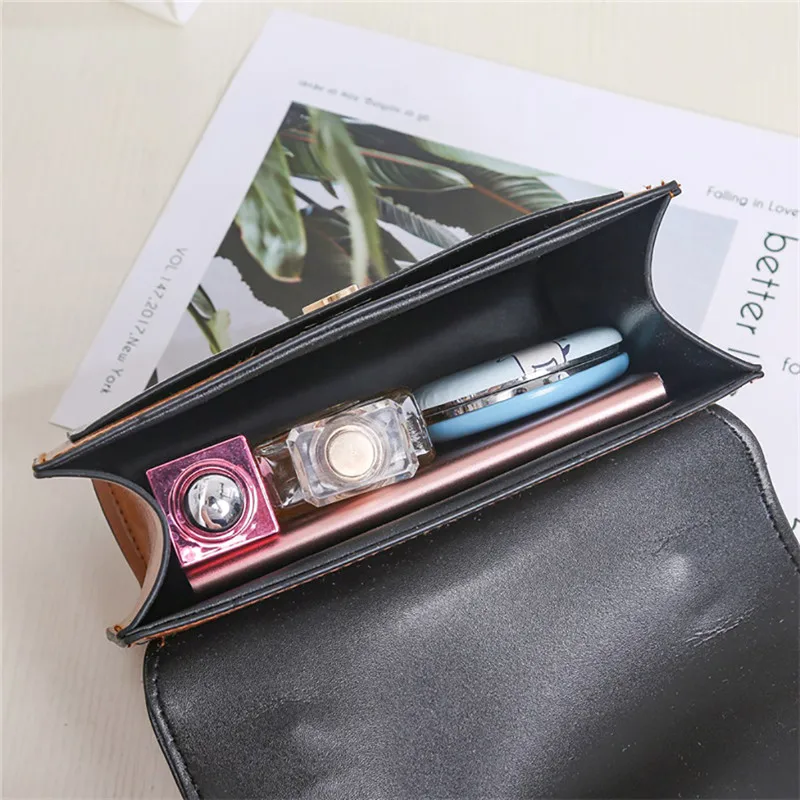 Жемчугом Яркая сумка-мессенджер модная сумка на одно плечо Маленькая квадратная