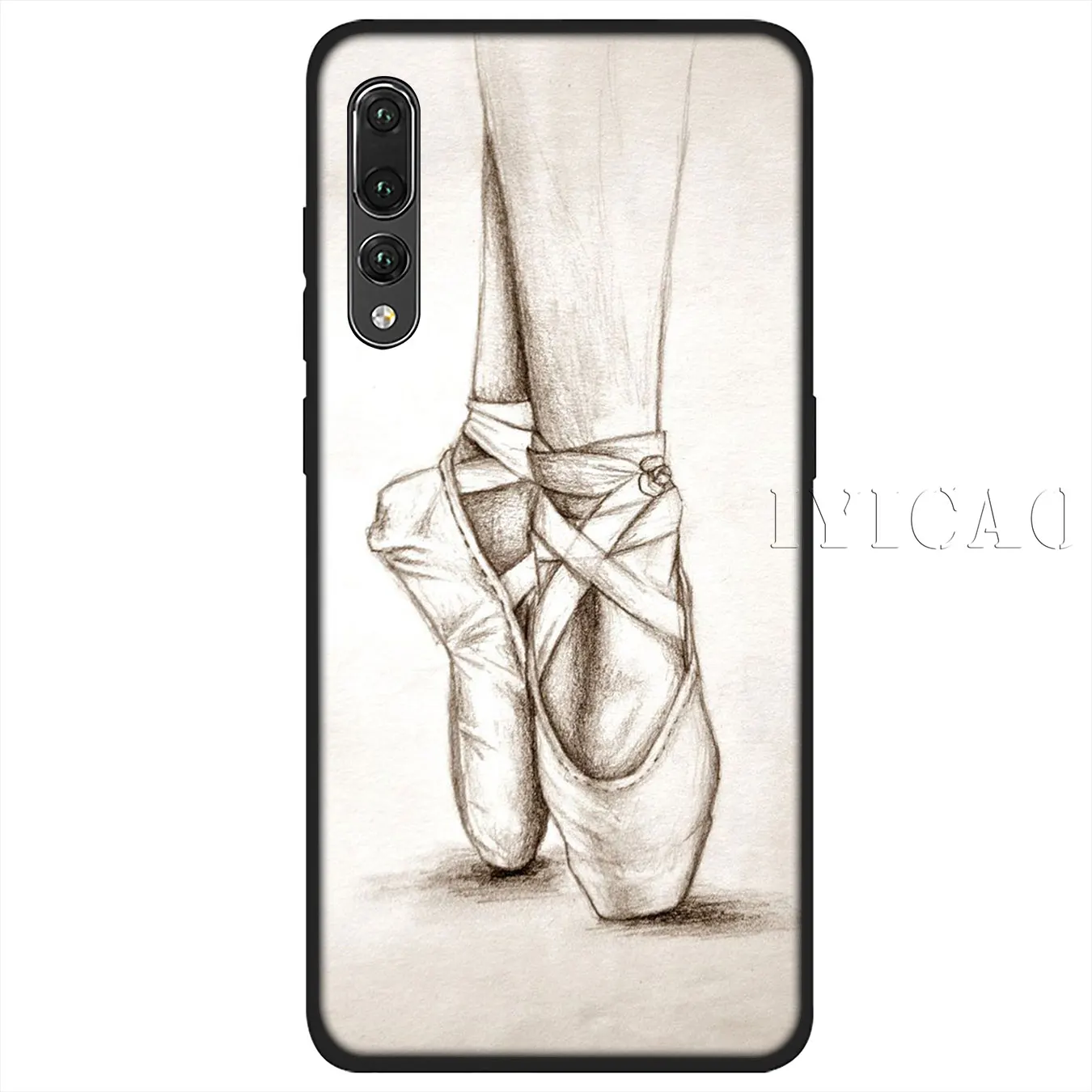 IYICAO/Балетки для танцев обувь девочек Мягкий силиконовый чехол Huawei P30 P20 Pro P10 P9 P8 Lite
