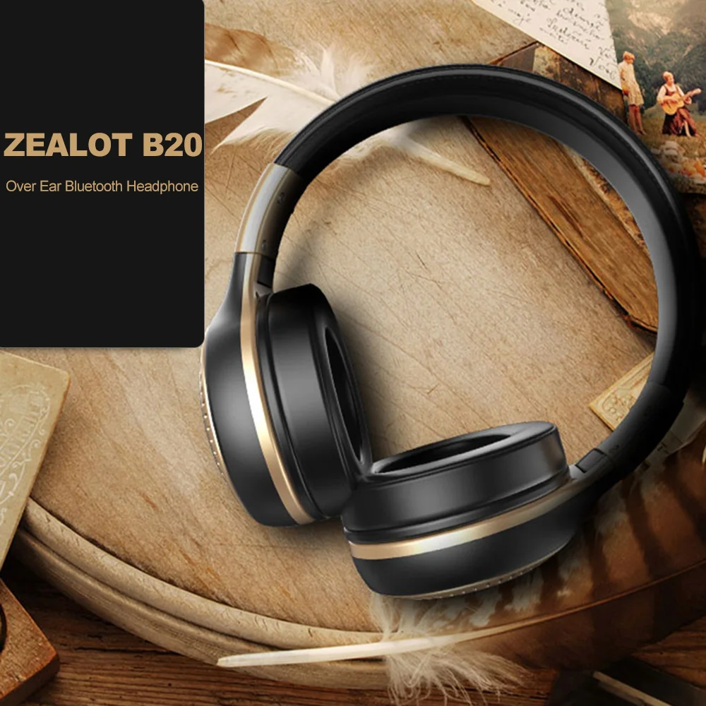 Zealot B20 беспроводные HIFI наушники Bluetooth 4 0 стерео AUX 3 5 мм над ухом гарнитура с