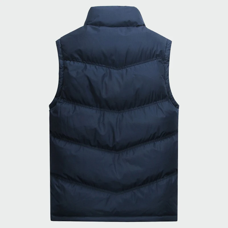 Мужская жилетка без рукавов осенне-зимний теплый жилет из плотного хлопка