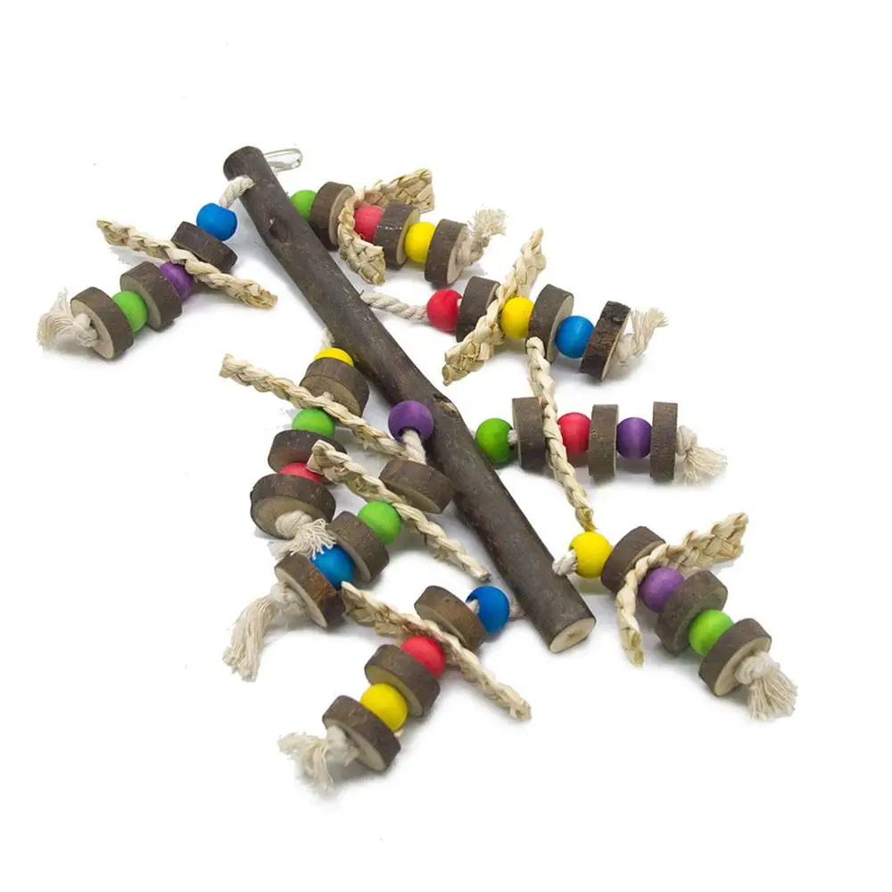 Игрушки для жевания птиц из натурального дерева игрушки попугаев лучшие попугая