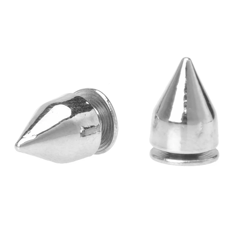 100 х Пирамида Пуля заклепки серебро для обуви это может всех видов вещей