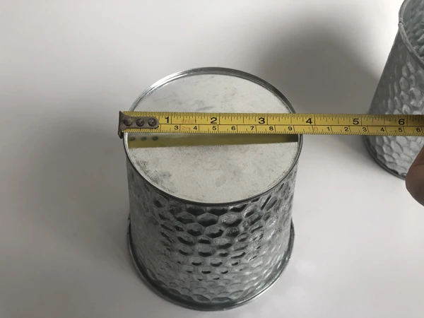 Металлическая Ванна D13xH11.5CM 6 шт./лот домашний декор железные горшки вилла